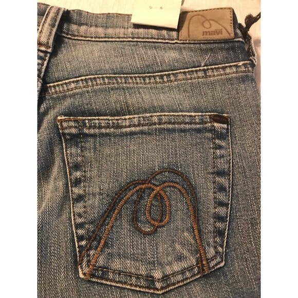 Mavi Women's Jeans Marie Super Low Flare Stretch Distressed Size 25 X 31 NWT - Picture 10 of 10